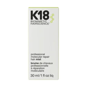k18 biomimetic hairscience professional molecular repair hair mist 30 ml