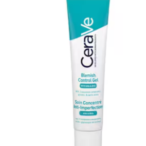 Cerave Blemish Control Gel Facial Moisturiser For Acne & Blemishes With Glycolic Acid And Lactic Acid Aha/Bha, 40 Ml