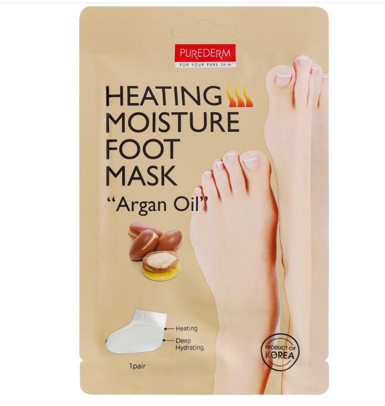 Purederm / Foot Care Heating Moisture Foot Mask with Argan Oil