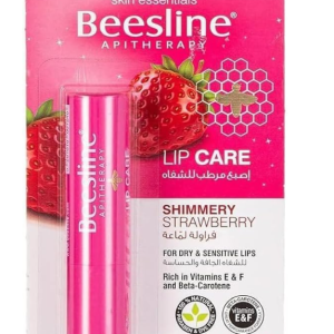 Beesline Lip Care Shimmery Strawberry Lip Balm 4 g,  Pink